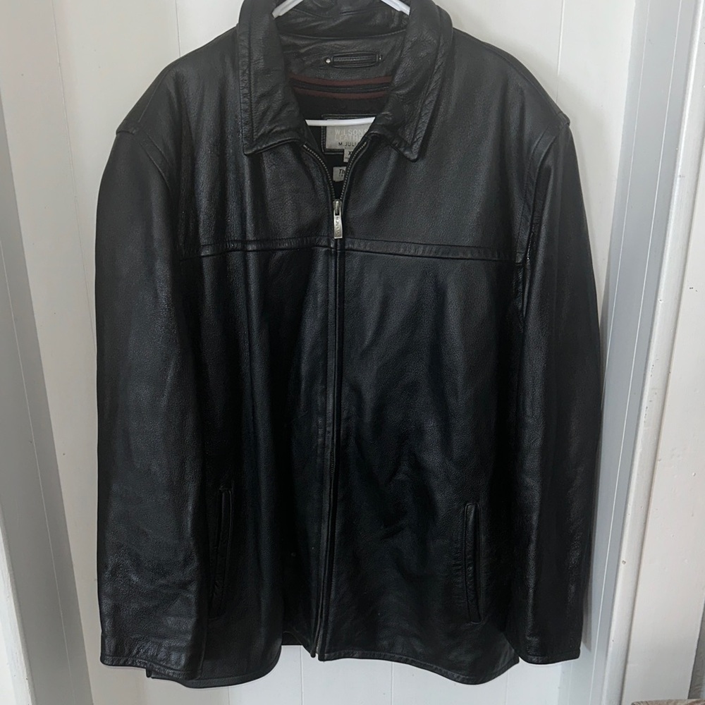 Wilsons Leather Classic Black Jacket XL Flaw